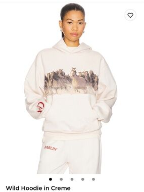 Wild Hoodie in Creme by Darlin